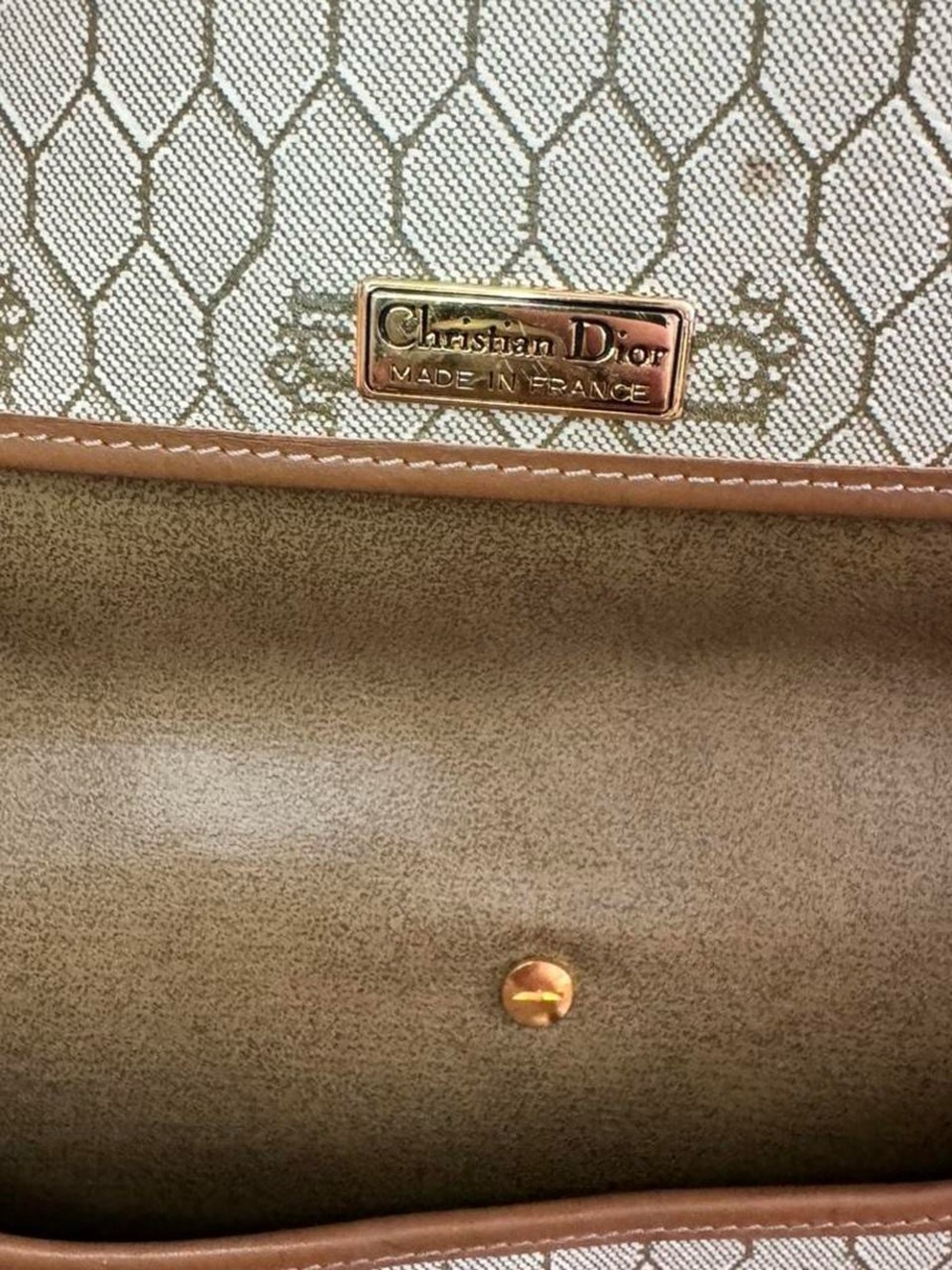 Dior Beige & Brown Monogram Saddle Crossbody - Picture 8 of 8